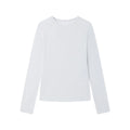 2026 Women Long Sleeve Thin T Shirts O-Neck Model Wool Slik Blending Tees Summer Pink Tops For Women Clothes