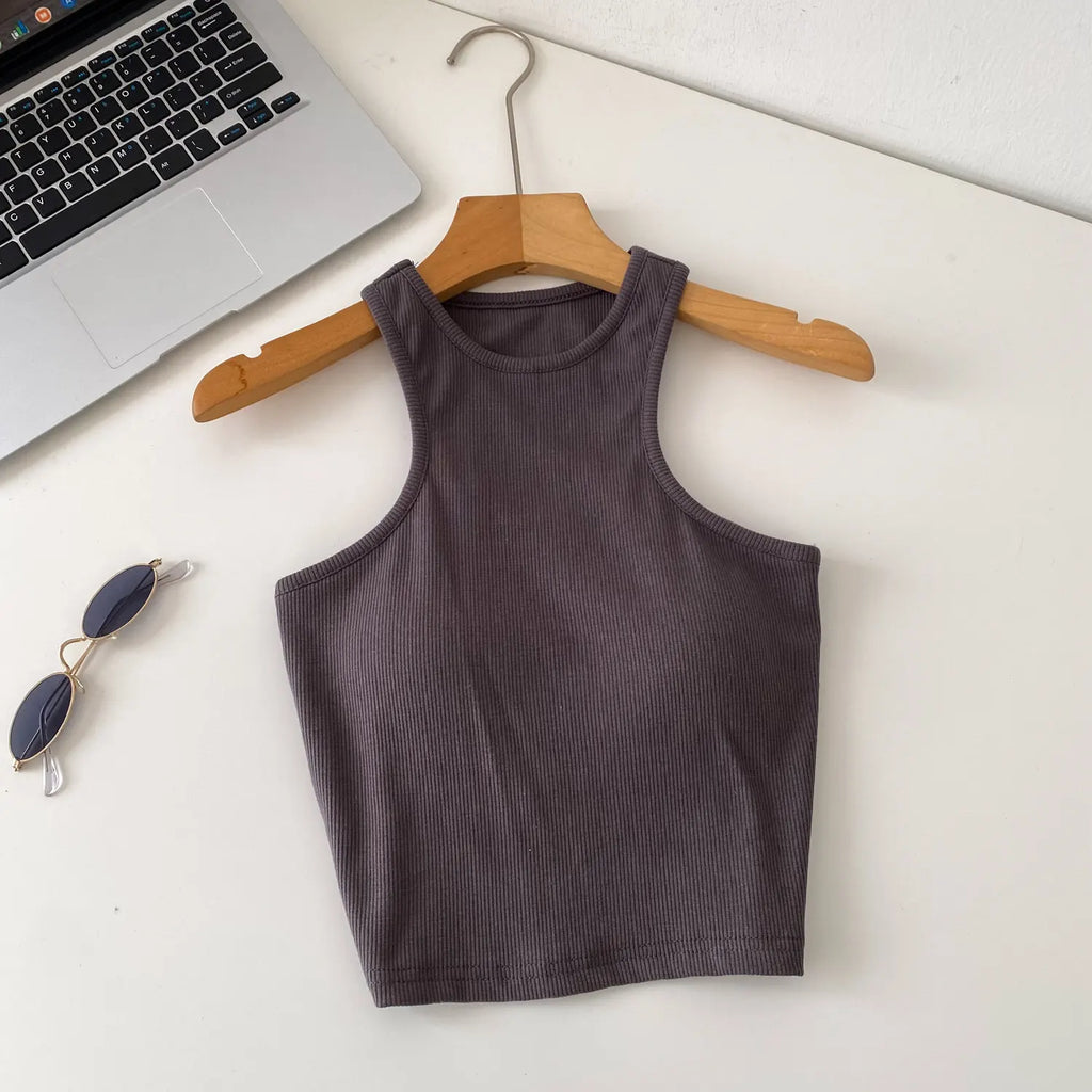 SINGREINY Candy Colors Hotsweet Top Women Bodycon Solid Spicy Girl Ins Tank Top Summer Sleeveless Versatile Basics Sexy Camisole
