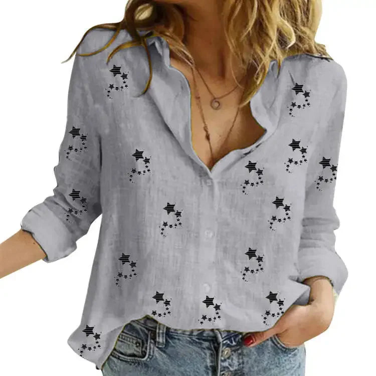 Vintage Cotton Linen Casual Tops Tees Spring Autumn Y2k Tshirt Woman Clothing Fashion T-Shirt Clothes Streetwear T Shirts Women