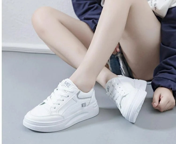 Fashion Women Shoes Summer Thick Sole White Sneaker Breathable Platform Tennis Women Running Shoes Female Casual Sneaker Zapatos