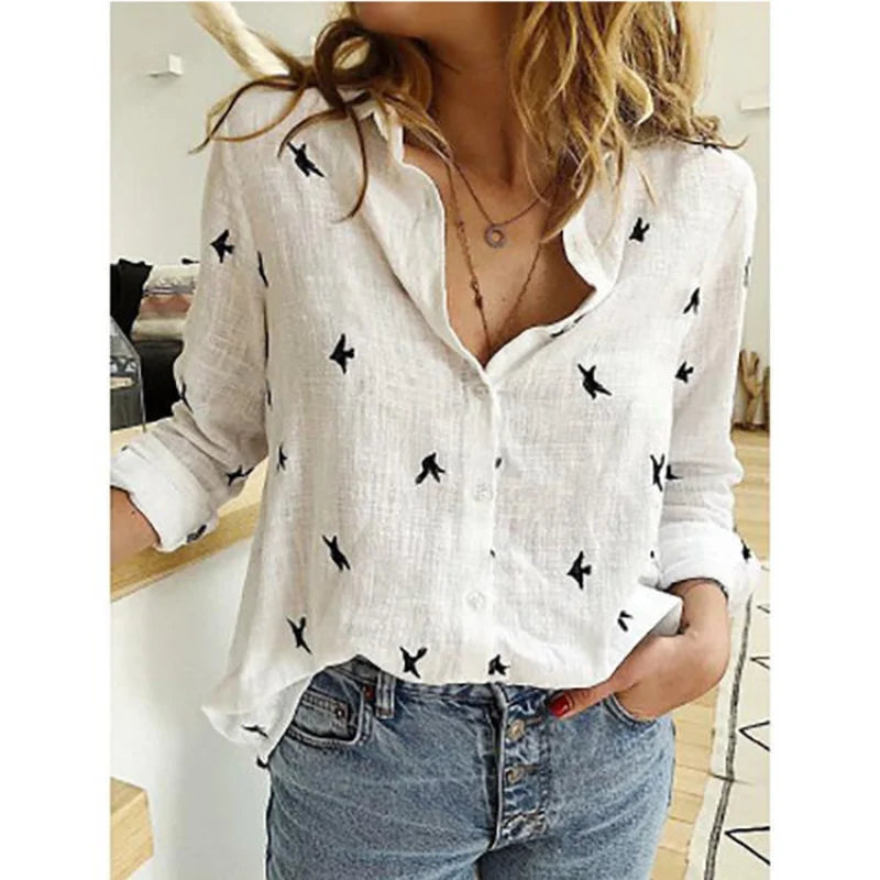 Vintage Cotton Linen Casual Tops Tees Spring Autumn Y2k Tshirt Woman Clothing Fashion T-Shirt Clothes Streetwear T Shirts Women