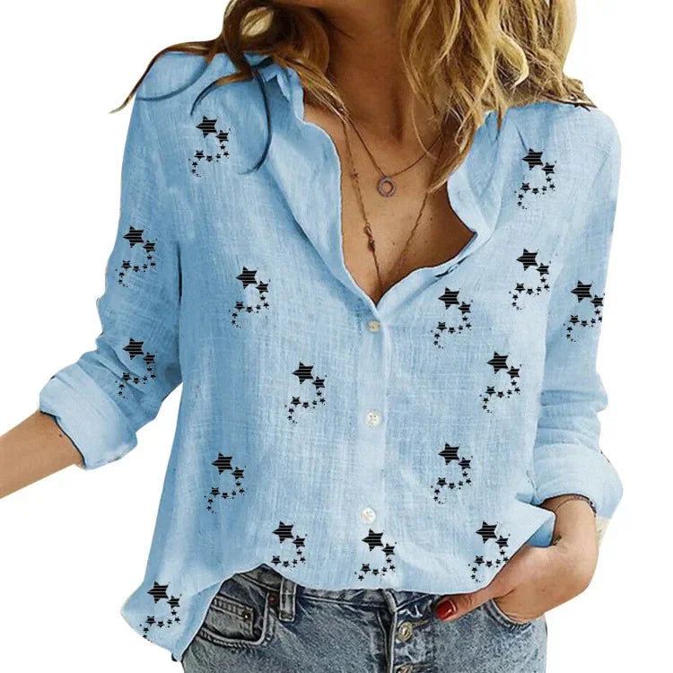 Vintage Cotton Linen Casual Tops Tees Spring Autumn Y2k Tshirt Woman Clothing Fashion T-Shirt Clothes Streetwear T Shirts Women