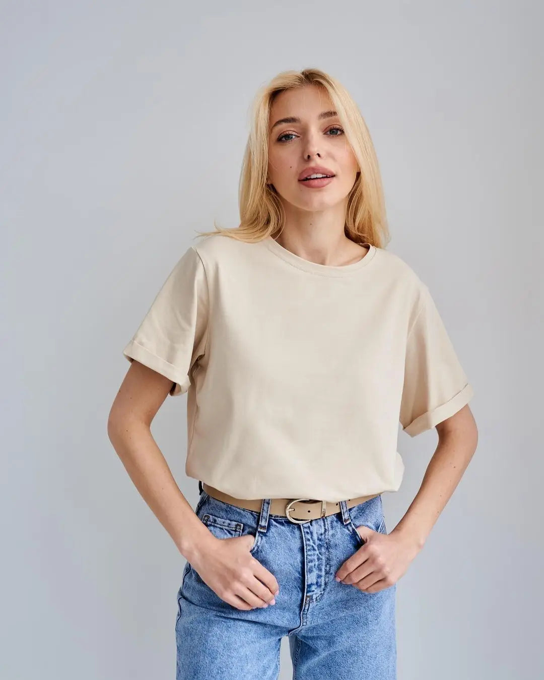 Hirsionsan 100% Cotton T Shirt Women 2024 Summer New  Basic Elegant Tee Casual Loose Tshirt Chic O Neck Female Couple Tops M-3XL