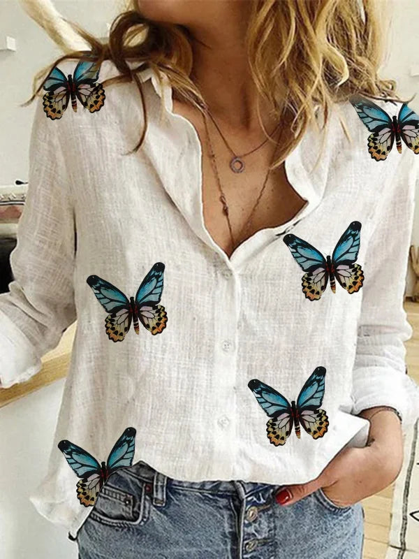 Vintage Cotton Linen Casual Tops Tees Spring Autumn Y2k Tshirt Woman Clothing Fashion T-Shirt Clothes Streetwear T Shirts Women