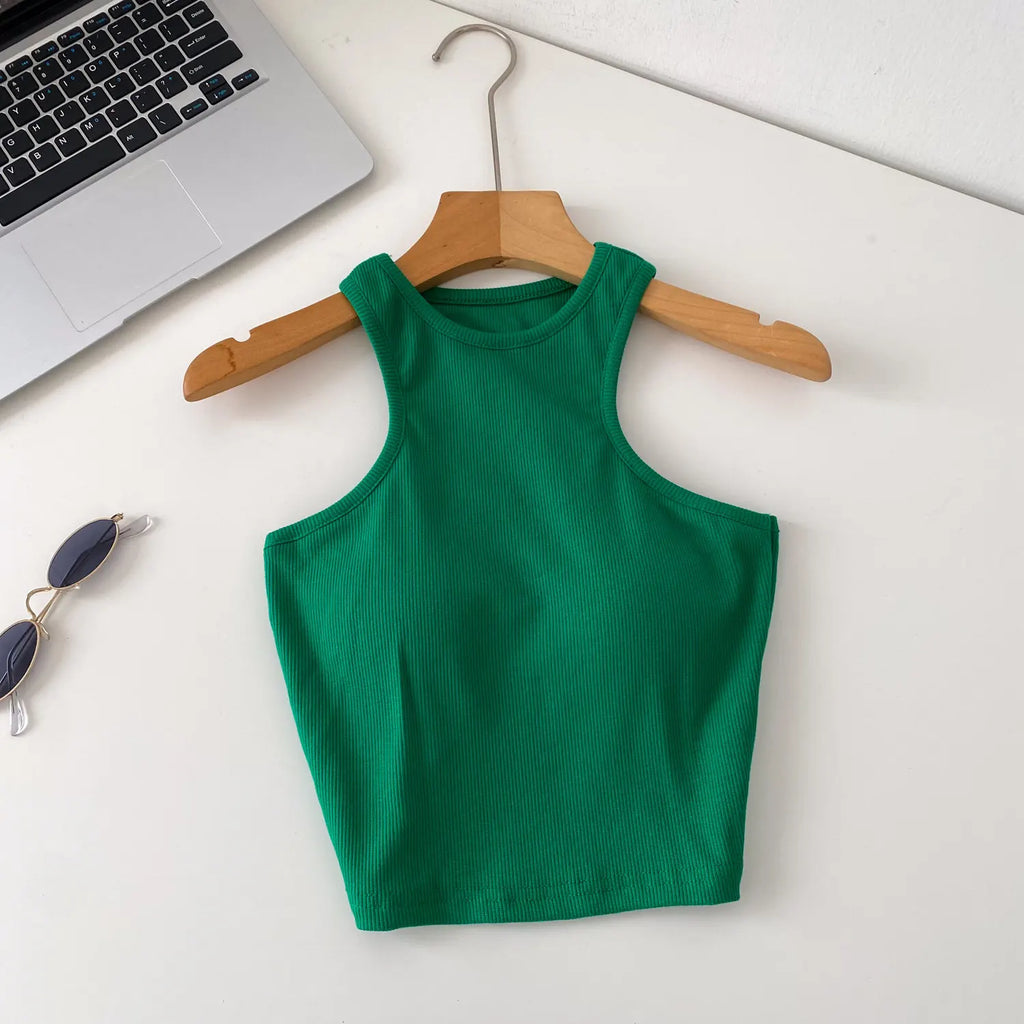 SINGREINY Candy Colors Hotsweet Top Women Bodycon Solid Spicy Girl Ins Tank Top Summer Sleeveless Versatile Basics Sexy Camisole