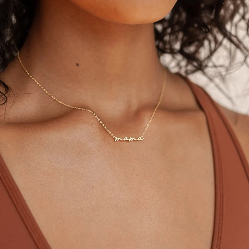 18K Gold Women Name Necklace , Personalized Necklace  Gifts ,  Name Necklace , Personalized Jewelry Gift , Proxy shipping