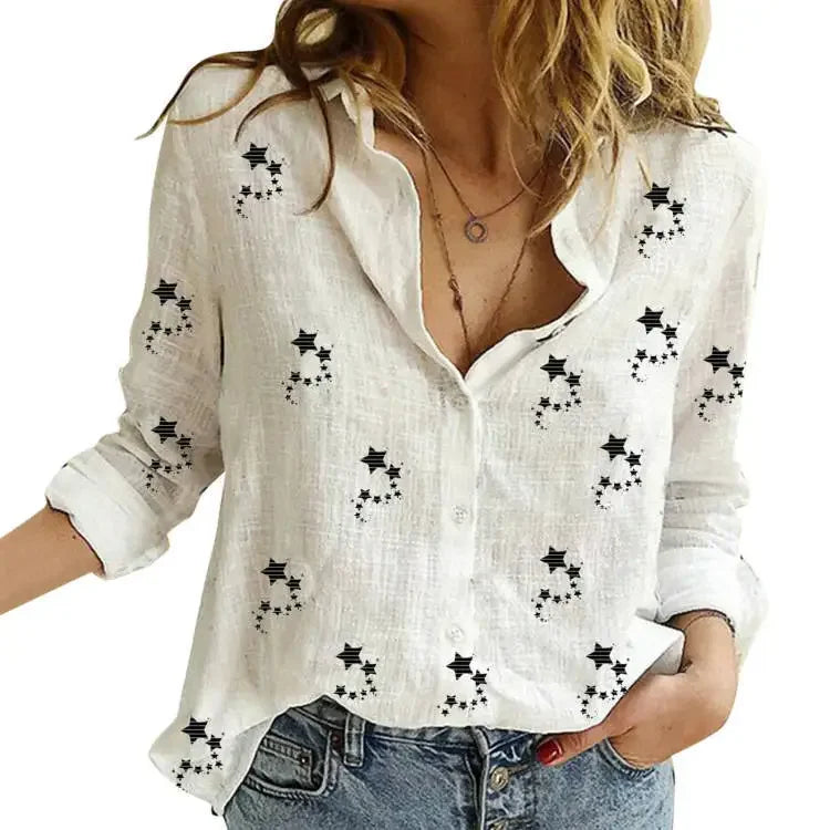 Vintage Cotton Linen Casual Tops Tees Spring Autumn Y2k Tshirt Woman Clothing Fashion T-Shirt Clothes Streetwear T Shirts Women