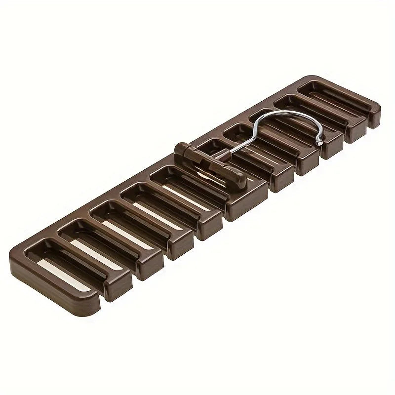 1pc Multi-Functional Belt Hanger Space-Saving Closet Organizer for Belts Ties Accessory Storage Durable Plastic Construction