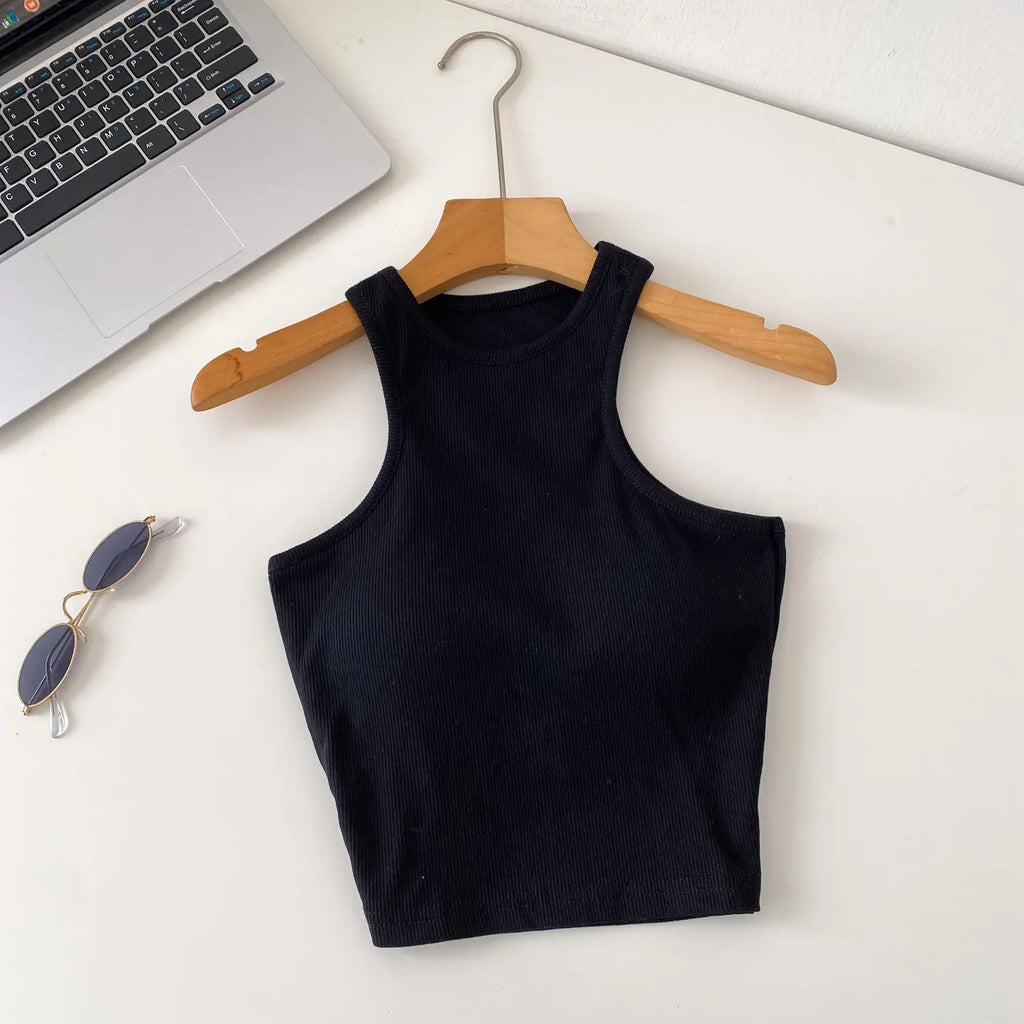 SINGREINY Candy Colors Hotsweet Top Women Bodycon Solid Spicy Girl Ins Tank Top Summer Sleeveless Versatile Basics Sexy Camisole