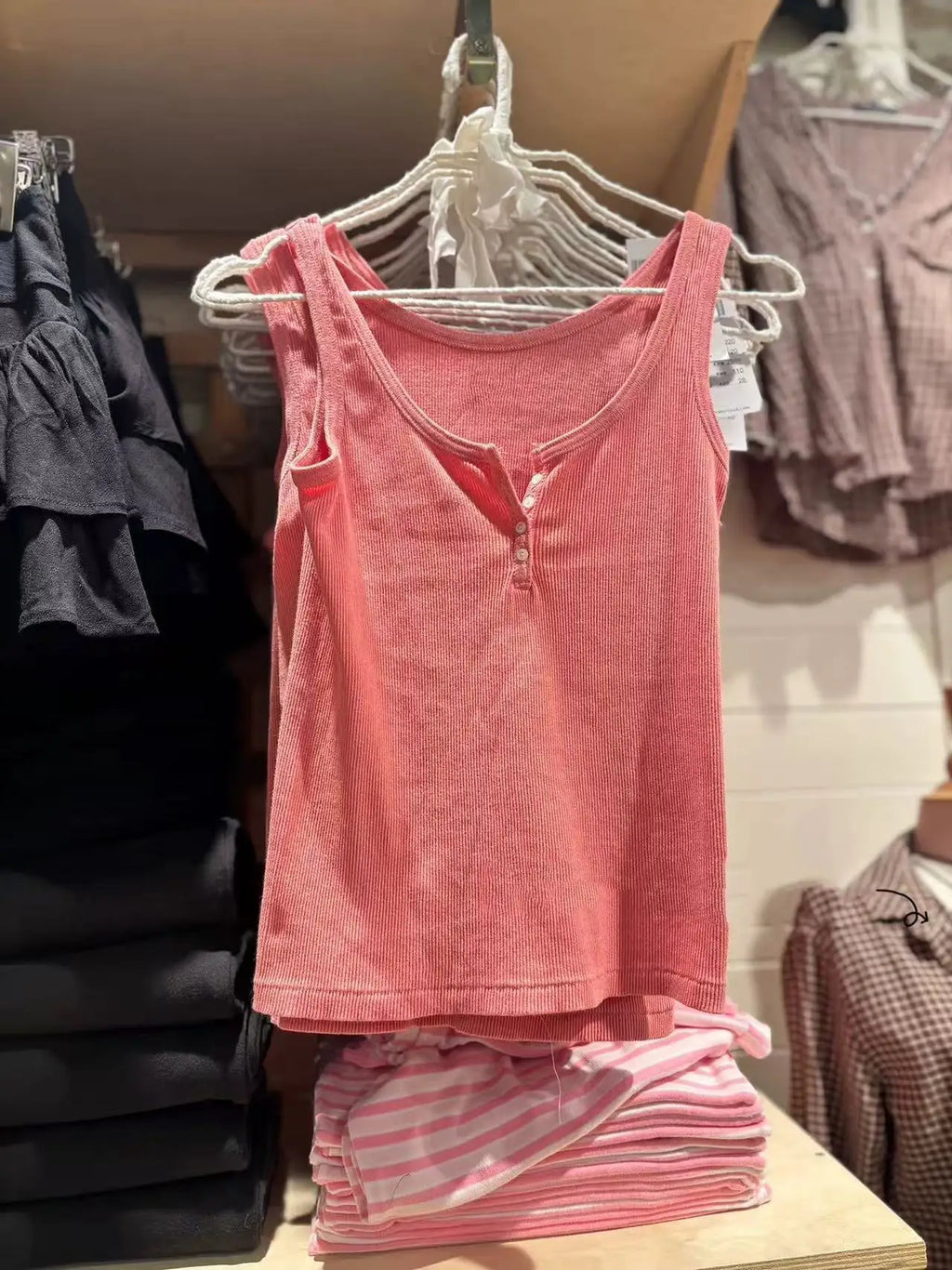 Ribbed Button Tank Tops Women Summer Casual Streetwear Slim Cotton Sleeveless Vests Female Vintage Simple Basic Vest Y2K