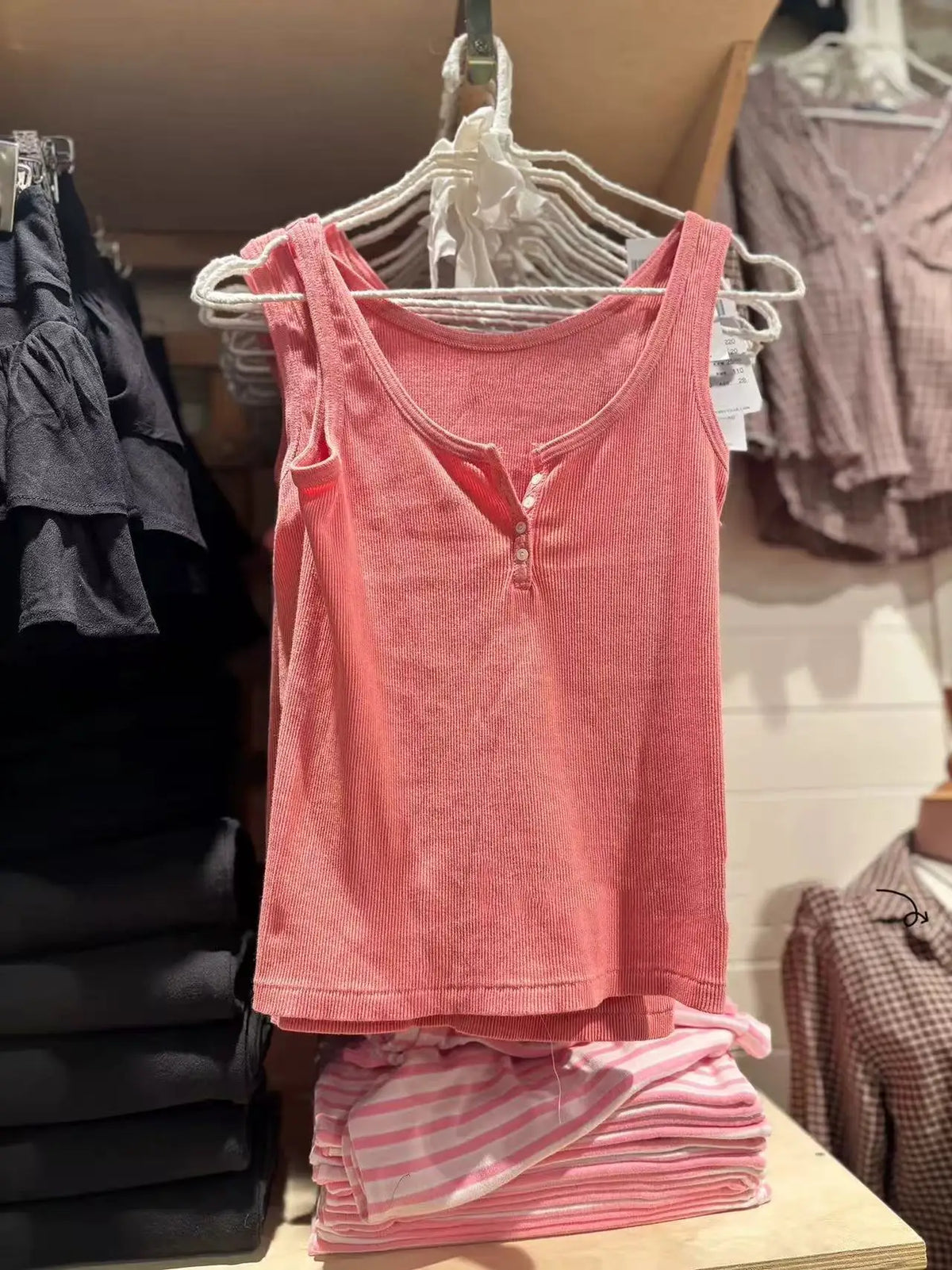 Ribbed Button Tank Tops Women Summer Casual Streetwear Slim Cotton Sleeveless Vests Female Vintage Simple Basic Vest Y2K
