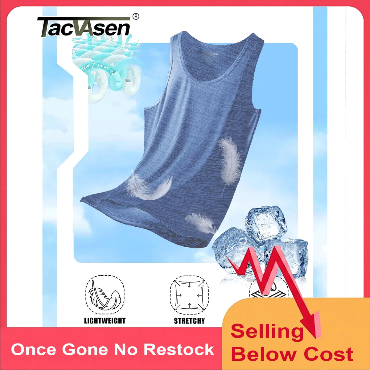 TACVASEN Womens Quick Dry Workout Tank Tops Lightweight Cool Moisture Yoga Shirt Stretch Crew Neck Sleeveless Athletic Vest