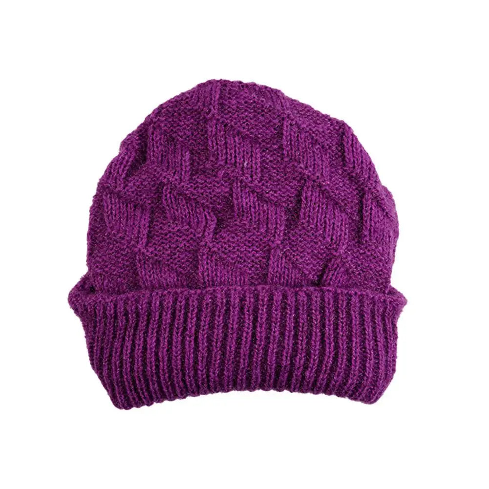 Fashion Winter Warm Hats for Women Casual Stacking Knitted Bonnet Caps Men Hats Solid Color Hip Hop Unisex Female Beanies