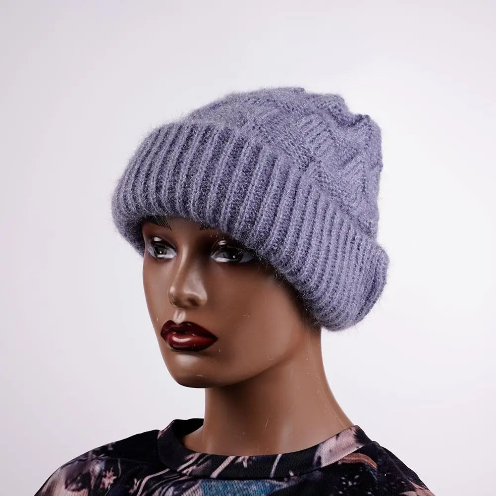 Fashion Winter Warm Hats for Women Casual Stacking Knitted Bonnet Caps Men Hats Solid Color Hip Hop Unisex Female Beanies