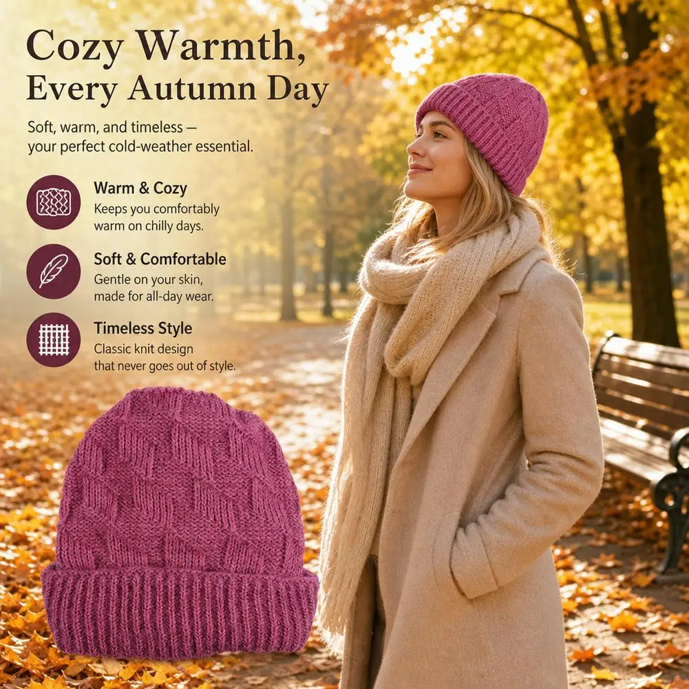 Fashion Winter Warm Hats for Women Casual Stacking Knitted Bonnet Caps Men Hats Solid Color Hip Hop Unisex Female Beanies