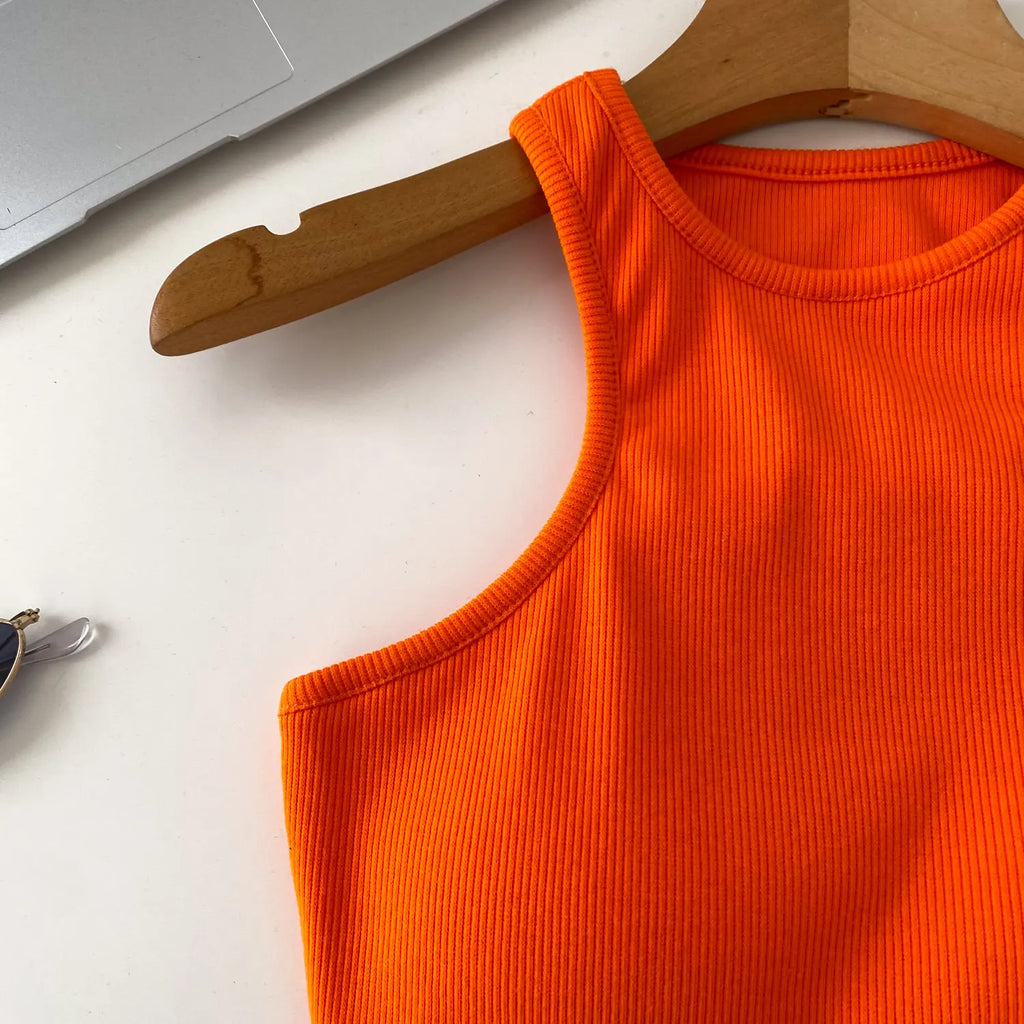 SINGREINY Candy Colors Hotsweet Top Women Bodycon Solid Spicy Girl Ins Tank Top Summer Sleeveless Versatile Basics Sexy Camisole
