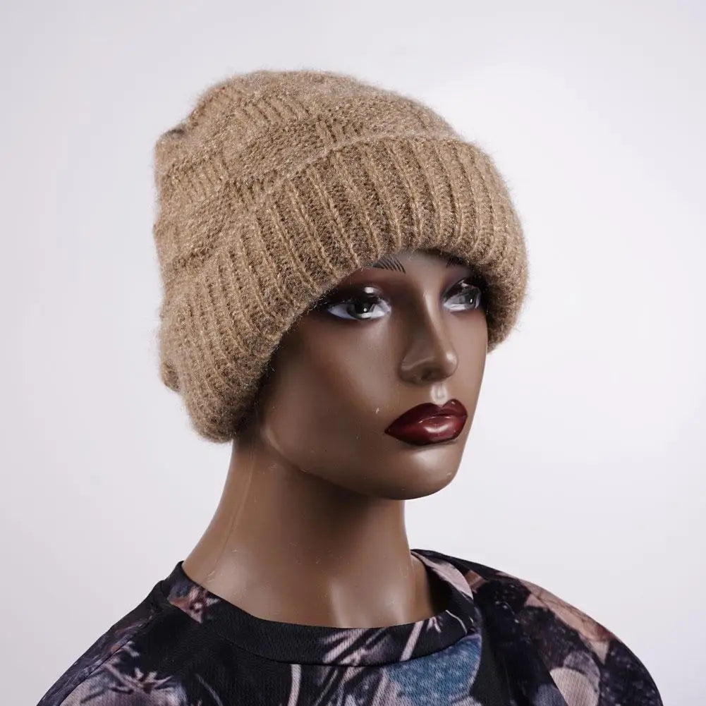 Fashion Winter Warm Hats for Women Casual Stacking Knitted Bonnet Caps Men Hats Solid Color Hip Hop Unisex Female Beanies