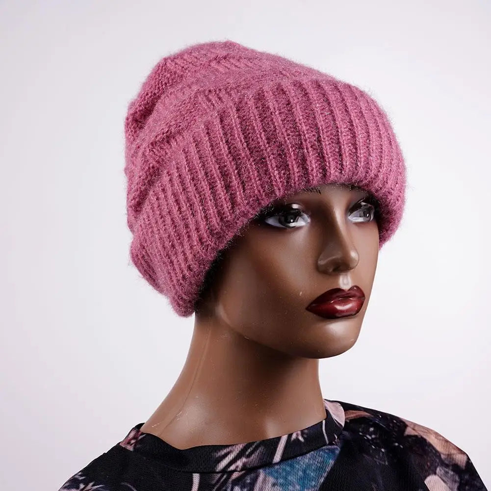 Fashion Winter Warm Hats for Women Casual Stacking Knitted Bonnet Caps Men Hats Solid Color Hip Hop Unisex Female Beanies