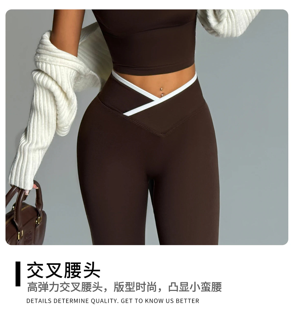 2 Piece Yoga Set Women Crossover V Waist Leggings Contrast Trim Sports Bra Gym Workout Matching Set Fitness Activewear Suit