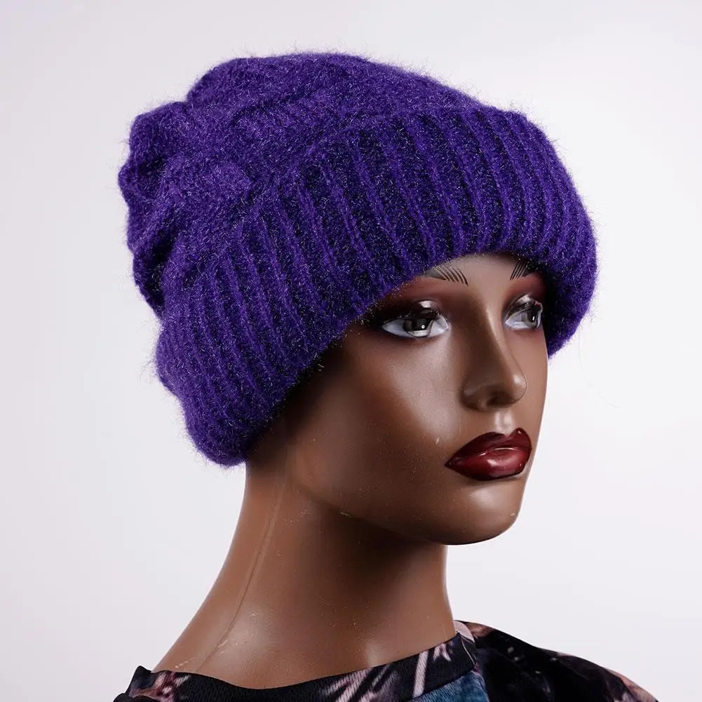 Fashion Winter Warm Hats for Women Casual Stacking Knitted Bonnet Caps Men Hats Solid Color Hip Hop Unisex Female Beanies