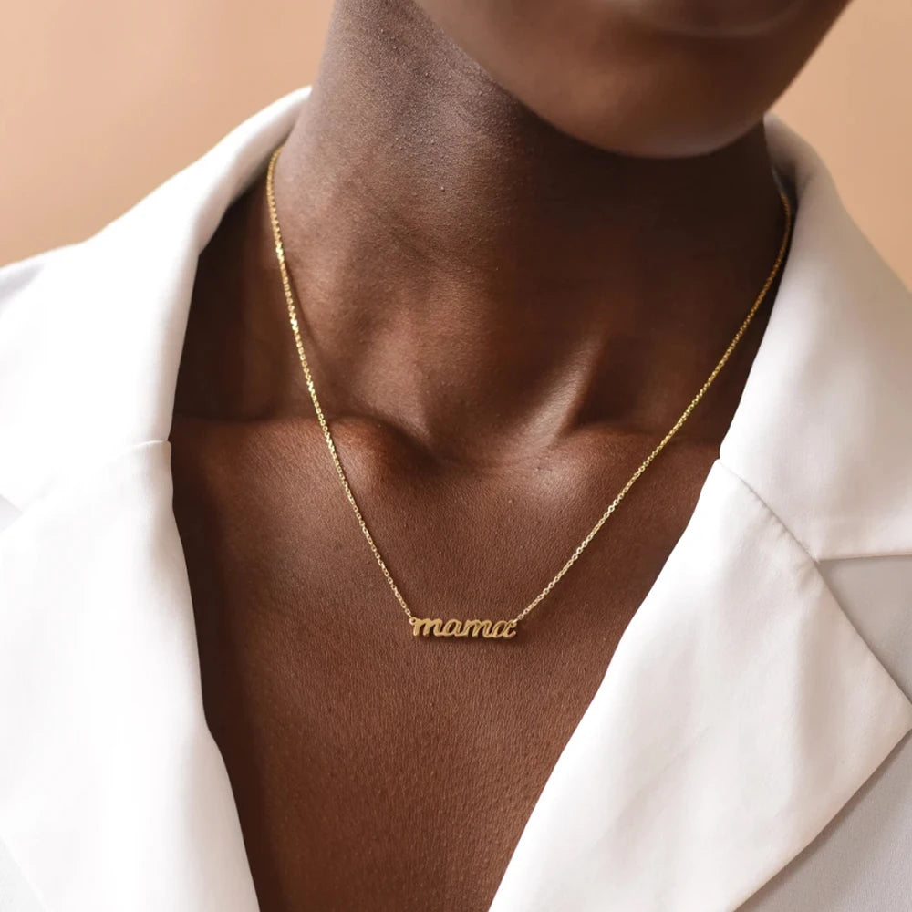 18K Gold Women Name Necklace , Personalized Necklace  Gifts ,  Name Necklace , Personalized Jewelry Gift , Proxy shipping
