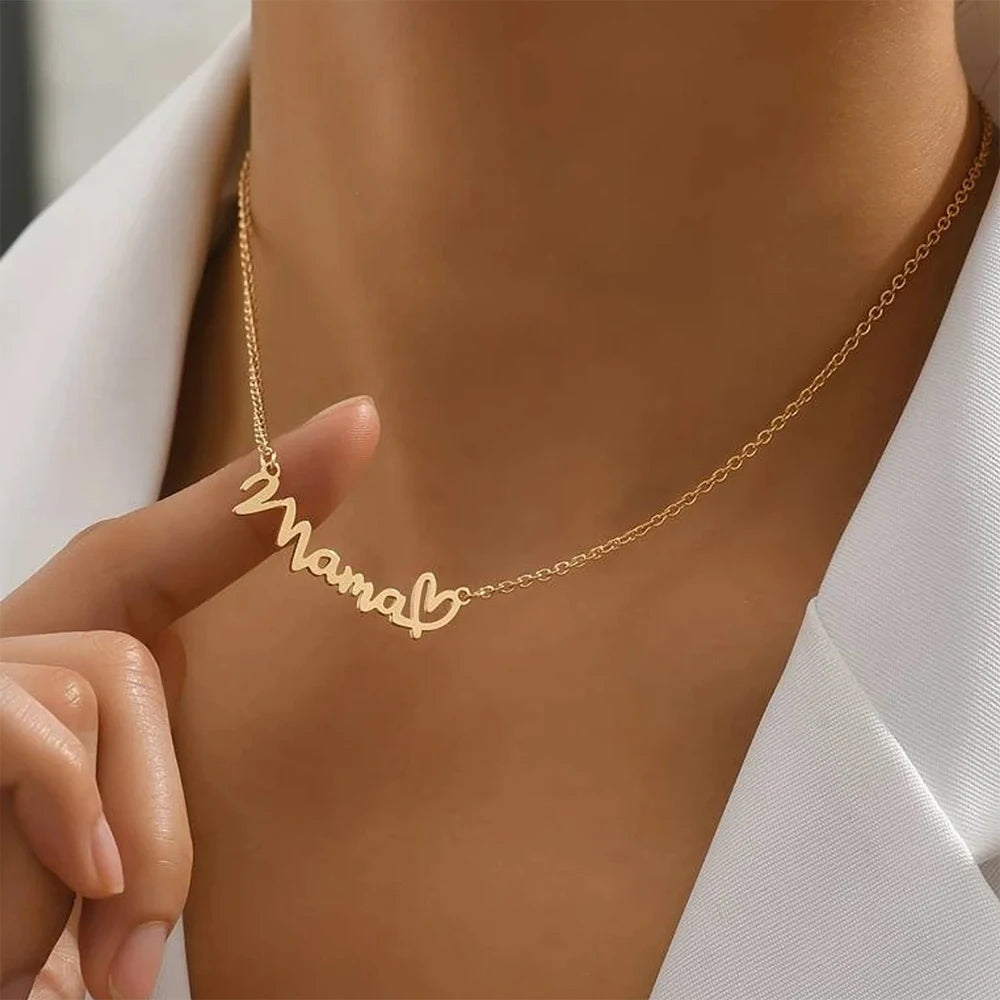 18K Gold Women Name Necklace , Personalized Necklace  Gifts ,  Name Necklace , Personalized Jewelry Gift , Proxy shipping