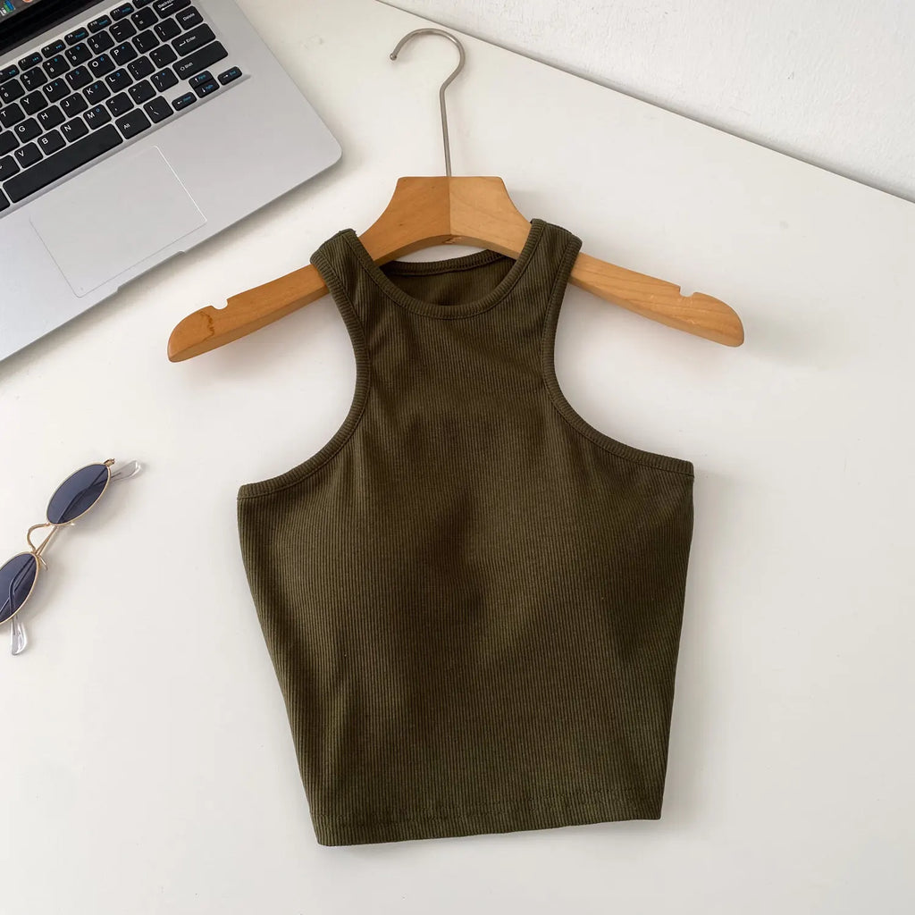 SINGREINY Candy Colors Hotsweet Top Women Bodycon Solid Spicy Girl Ins Tank Top Summer Sleeveless Versatile Basics Sexy Camisole
