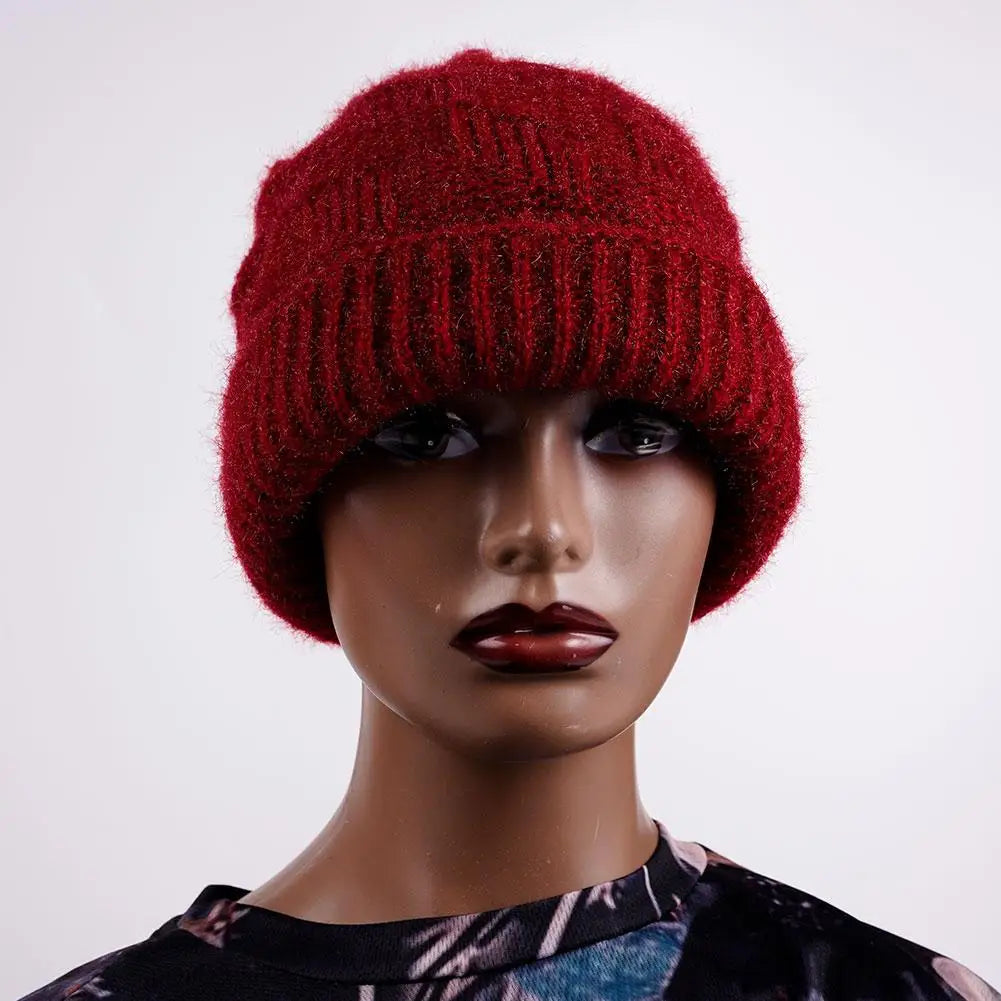 Fashion Winter Warm Hats for Women Casual Stacking Knitted Bonnet Caps Men Hats Solid Color Hip Hop Unisex Female Beanies