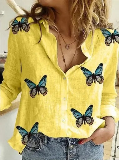 Vintage Cotton Linen Casual Tops Tees Spring Autumn Y2k Tshirt Woman Clothing Fashion T-Shirt Clothes Streetwear T Shirts Women